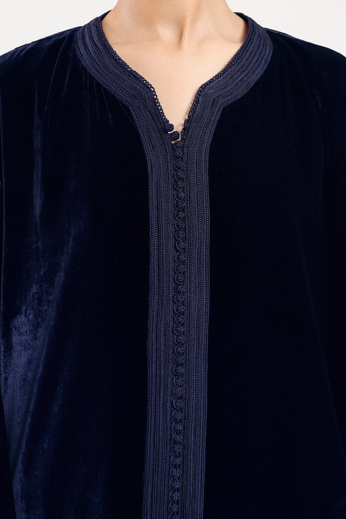 Midnight Velvet Set - Navy Blue