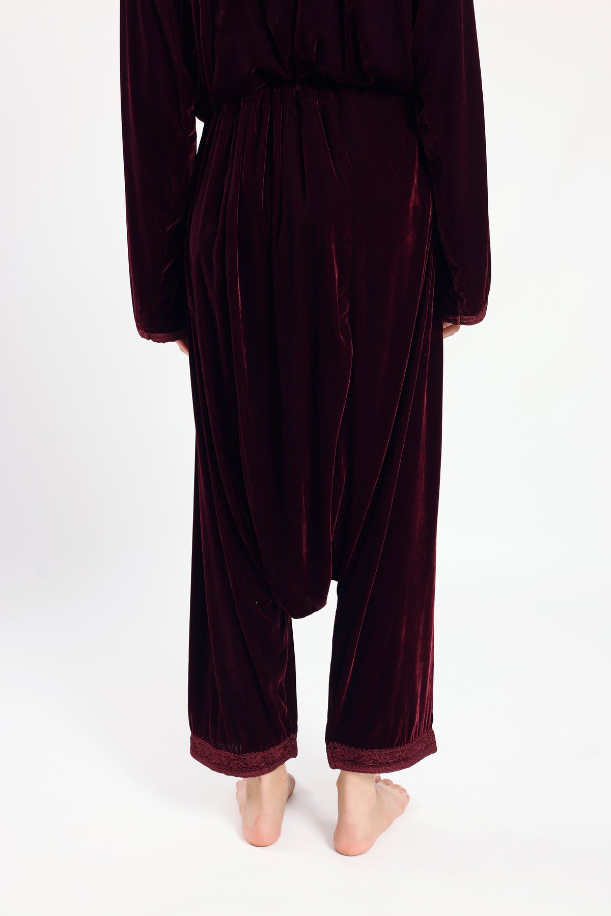 Midnight Velvet Set - Burgundy