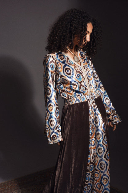 Ikat Caftan Set